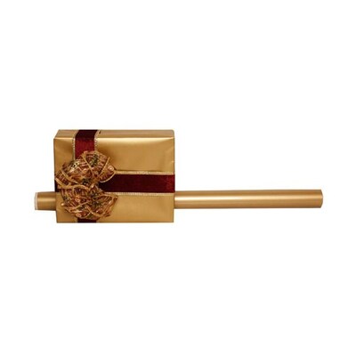 Jam Paper Gift Wrap - Metallic Wrapping Paper - 25 Sq ft - Gold Foil - Roll Sold Individually