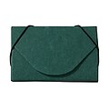 JAM Paper® Ecoboard Business Card Holder Case with Round Flap, Green Kraft, Sold Individually (2500 206)