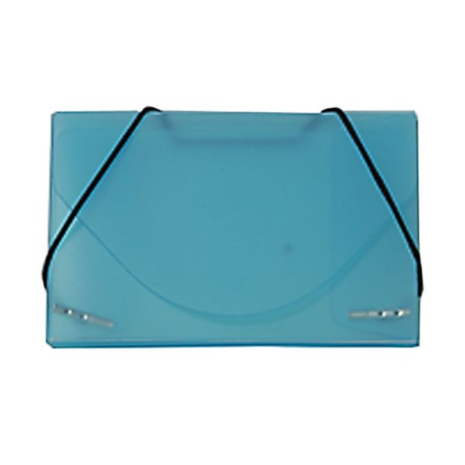 JAM Paper® Plastic Business Card Holder Case, Blue Frosted, Sold Individually (2500 013)