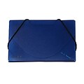 JAM Paper® Plastic Business Card Holder Case, Ice Blue Frosted, Sold Individually (363641)