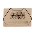 JAM Paper® Plastic Business Card Holder Case, Clear Black Chairs Design, Sold Individually (236618972)