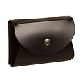 JAM Paper® Leather Business Card Case, Round Flap, Black Sold Individually (2233317456)