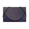 JAM Paper® Plastic Business Card Case, Navy Blue, 1/Pack (291618968B)
