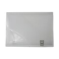 JAM Paper® Plastic Box Portfolio with Side Buckle - 9 3/4 x 13 1/2 x 1 1/2 - Clear - Sold Individually