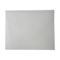 JAM Paper® Plastic Portfolio with Tuck Flap Closure, Letter Booklet, 9.5 x 12 3/8, Clear Frost, Sold Individually (17956721)