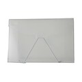 JAM Paper® Plastic Portfolio with Hook Closure, Medium, 6 1/2 x 9 1/2, Clear, Sold Individually (2024 009)