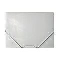 JAM Paper® Portfolio with Elastic Closure, Large, 11 x 15 x 1/2, Clear Poly, Sold Individually (6102 001)