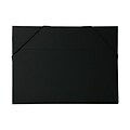 JAM Paper® Kraft Chipboard Portfolio, Elastic Closure, Large, 11 x 15 x 3/8, Black Kraft, Sold Individually (6102 202)