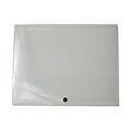 JAM Paper® Plastic Portfolio - Snap Closure - Medium - 10 x 12 1/2 x 3/4 - Clear - Sold Individually