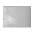 JAM Paper® Plastic Portfolio, Letter Booklet, 9 1/2 x 12 3/8, Clear, Sold Individually (56202)