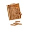 JAM Paper® Wood Clip Clothespins, Medium 1 1/8 Inch, Natural Brown Clothes Pins, 50/Pack (2230719108