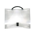 JAM Paper® Fashion Briefcase, 12.25 x 8.75 x 1.5, Clear, Sold Individually (4200CLEAR)