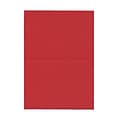 JAM Paper® Blank Foldover Cards, 4bar / A1 size, 3 1/2 x 4 7/8, Red Linen, 100/pack (309888)