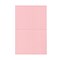 JAM Paper® Blank Foldover Cards, A2 Size, 4 3/8 x 5 7/16, Baby Pink Base, 100/Pack (330913101)
