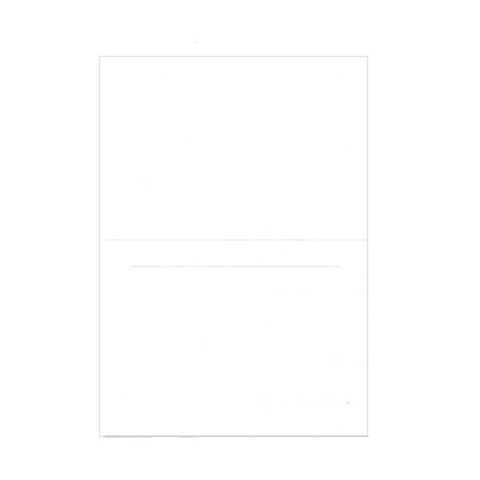 JAM Paper® Blank Foldover Cards, A6 size, 4 5/8 x 6 1/4, White Panel, 25/pack (309927C)