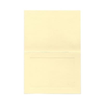 JAM Paper® Blank Foldover Cards, A6 size, 4 5/8 x 6 1/4, Cream Ivory Panel, 25/pack (3094746C)