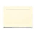 JAM Paper® Blank Note Cards, 4bar size, 3 1/2 x 4 7/8, Ivory with Panel Border, 100/pack (175964)