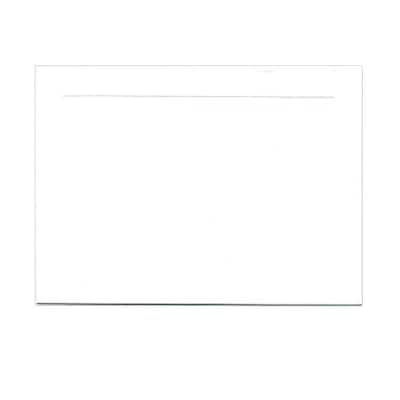 JAM Paper® Blank Note Cards with Panel Border, 4bar size 3 1/2 x 4 7/8, White, 100/pack (175965)