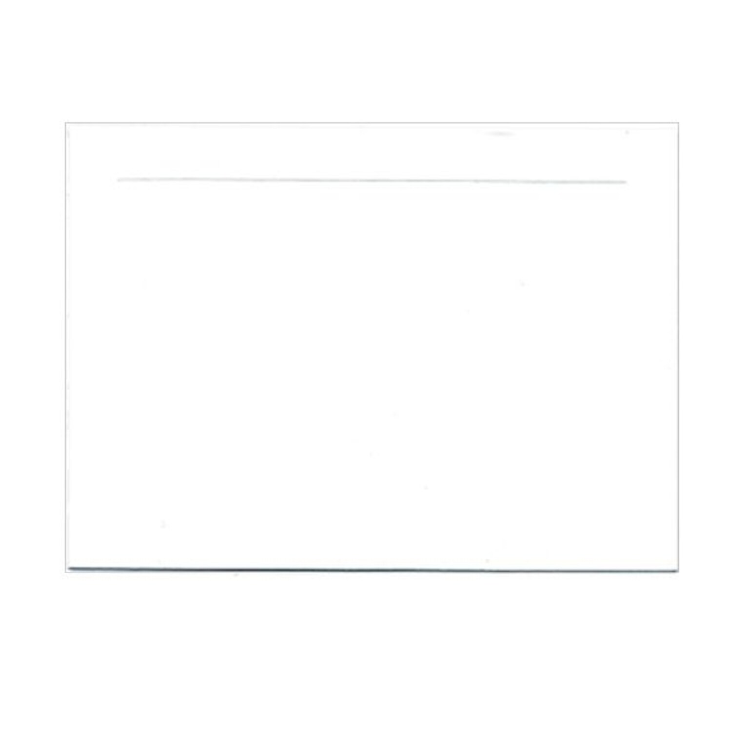 JAM Paper® Blank Note Cards with Panel Border, 4bar size 3 1/2 x 4 7/8, White, 100/pack (175965)