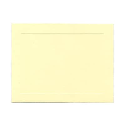 JAM Paper® Blank Note Cards, A2 size, 4.25 x 5.5, Ivory with Panel Border, 500/box (0175981B)