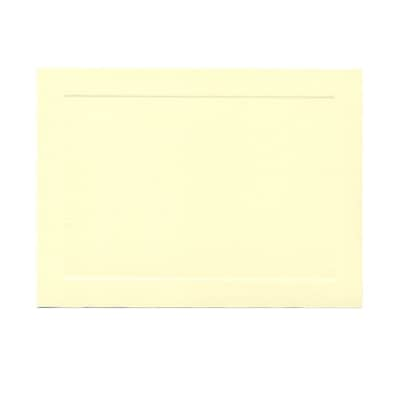 JAM Paper® Blank Note Cards with Panel Border, A7 size, 5 1/8 x 7