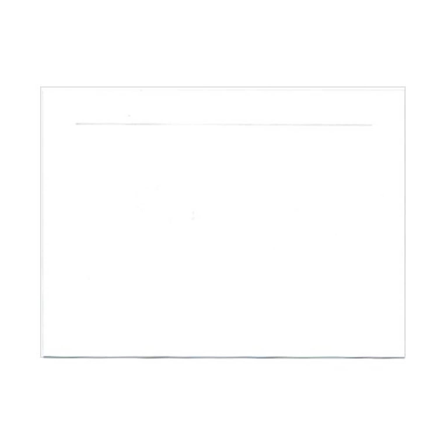 JAM Paper® Blank Note Cards with Panel Border, A7 size, 5 1/8 x 7, White, 500/box (01751009B)