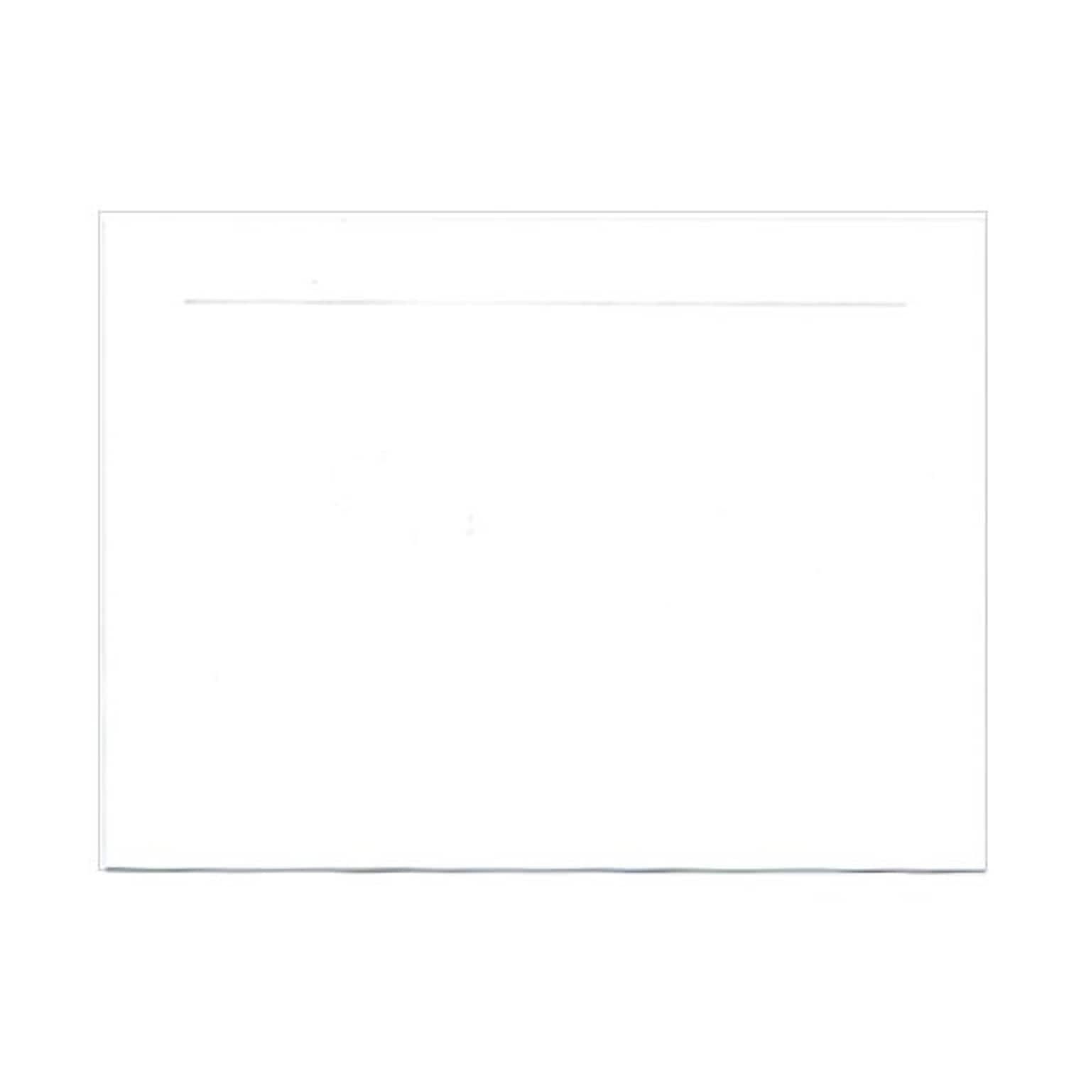 JAM Paper® Blank Note Cards with Panel Border, A7 size, 5 1/8 x 7, White, 100/pack (1751009)