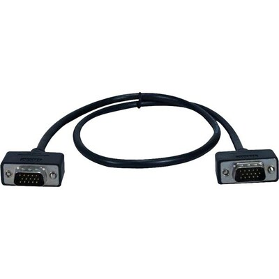 QVS CC388M1-15 15 VGA Cable, Black
