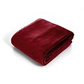 Lavish Home Super Soft Flannel Blanket, King, Burgundy