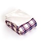 Lavish Home Fleece/Sherpa Throw Blanket; Plaid