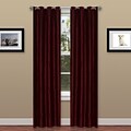 Trademark Global® Lavish Home 2 Panel Wavy Curtain Set With Grommets, Burgundy