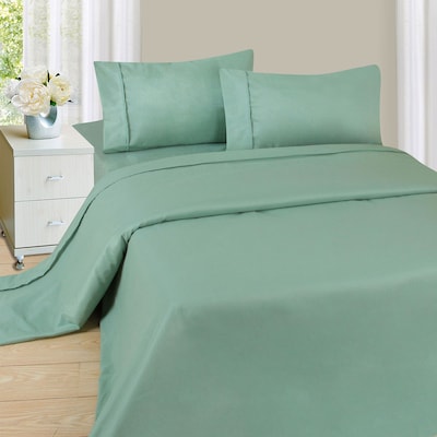 Trademark Global® Lavish Home 1200 Series 3 Piece Sheet Set, Twin, Sage