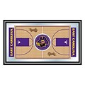 Trademark Global® 15 x 26 Wood Framed Mirror, East Carolina University Framed Basketball Court