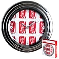 Trademark Global® Cans Style Analog Wall Clock With Chrome Finish, Coca-Cola®