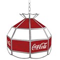 Trademark Global® 16 Stained Glass Vintage Tiffany Lamp, Red/White, Coca Cola® Vintage