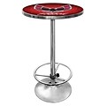 Trademark Global® 27.37 Solid Wood/Chrome Pub Table, Red, Pontiac® Firebird