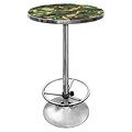 Trademark Global® 27.37 Solid Wood/Chrome Pub Table, Hunt Camo