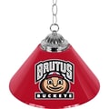 Trademark Global® 14 Single Shade Brutus Bar Lamp, Red, The Ohio State University NCAA