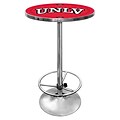 Trademark Global® NCAA® 28 Solid Wood/Chrome Pub Table, Red, UNLV™
