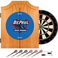 Trademark Global® Solid Pine Dart Cabinet Set, NCAA DePaul University