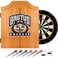 Trademark Global® Solid Pine Dart Cabinet Set, NCAA Ohio State University Brutus Buckeye