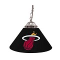 Trademark Global® 14 Single Shade Bar Lamp, Black, Miami Heat NBA