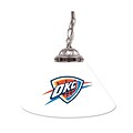Trademark Global® 14 Single Shade Bar Lamp, White, Oklahoma City Thunder NBA