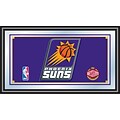 Trademark Global® 15 x 27 Black Wood Framed Mirror, Phoenix Suns NBA