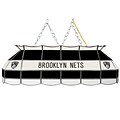 Trademark Global® 40 Tiffany Lamp, Brooklyn Nets NBA, Black/Ivory