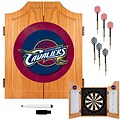 Trademark Global® Solid Pine Dart Cabinet Set, Cleveland Cavaliers NBA