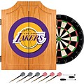 Trademark Global® Solid Pine Dart Cabinet Set, Los Angeles Lakers NBA