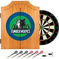 Trademark Global® Solid Pine Dart Cabinet Set, Minnesota Timberwolves NBA