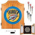 Trademark Global® Solid Pine Dart Cabinet Set, Oklahoma City Thunder NBA