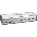 Tripp Lite 4 Port USB/DVI-I Compact KVM Switch; Silver